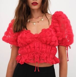 For Love & Lemons Hannah Crop Top